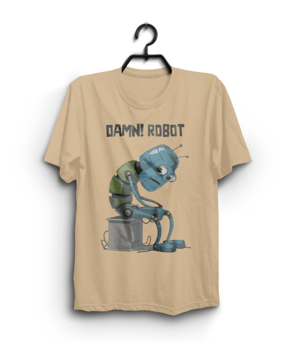 "DAMN! ROBOT" 100% Cotton T-Shirt - Image 4