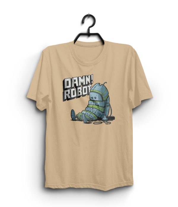 "DAMN ROBOT ALMOST TIRED" 100% Cotton T-Shirt - Image 5