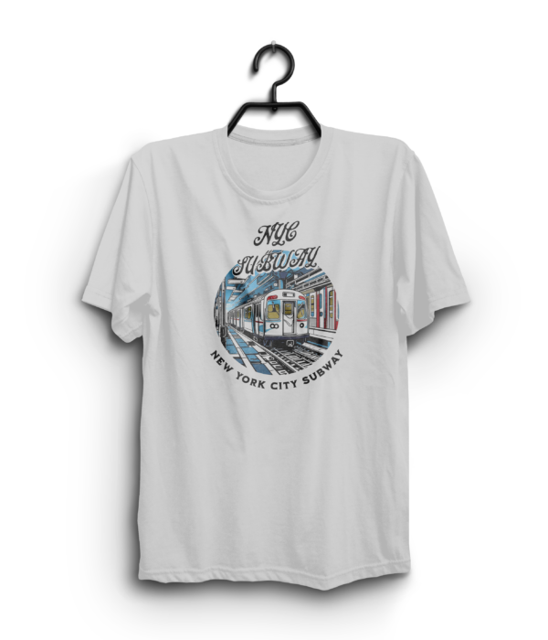"NYC Subway" 100% Cotton T-Shirt - Image 2