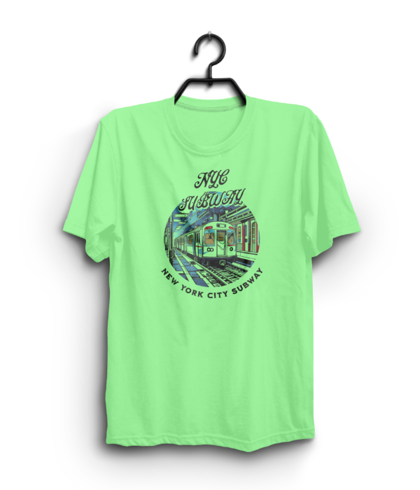 "NYC Subway" 100% Cotton T-Shirt - Image 3