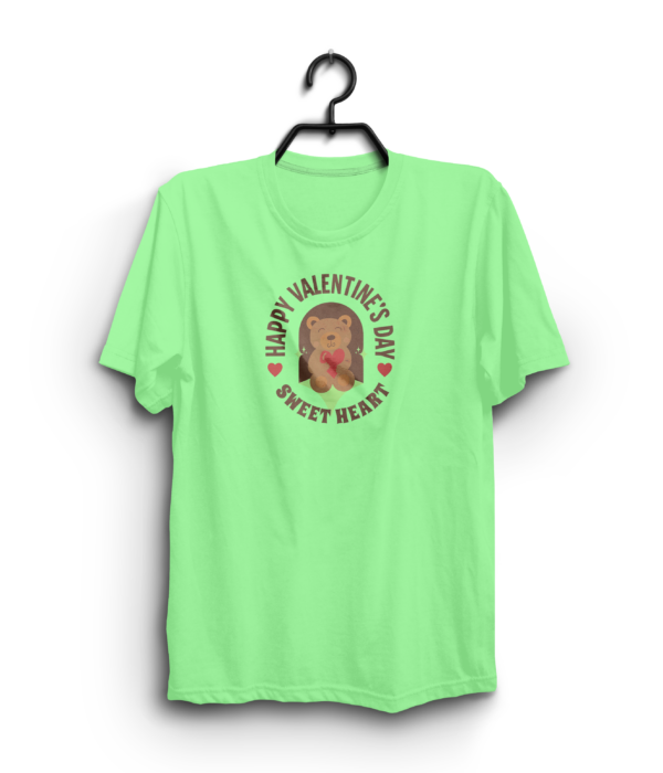 "Happy Valentine's Day Sweetheart" 100% Cotton T-Shirt - Image 3