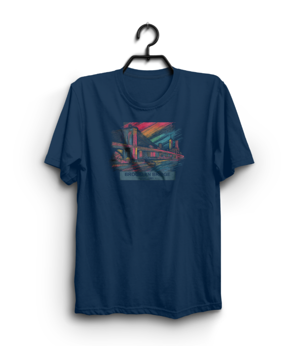 "Brooklyn Bridge" 100% Cotton T-Shirt - Image 2