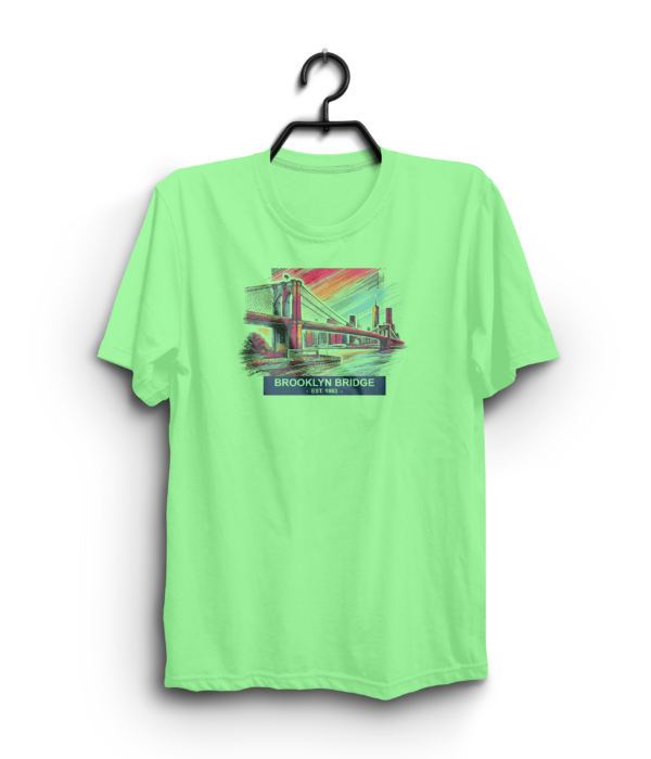"Brooklyn Bridge" 100% Cotton T-Shirt - Image 4