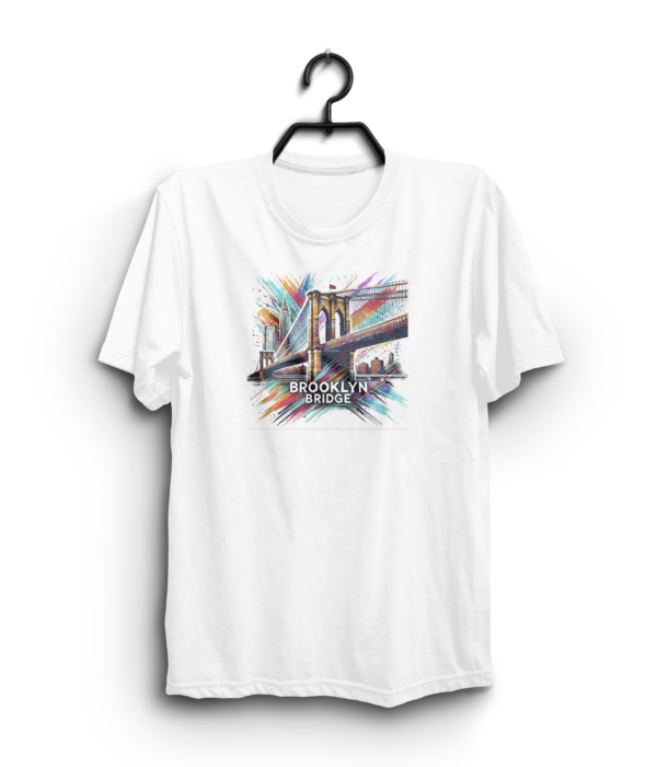 "Brooklyn Bridge Painting" 100% Cotton T-Shirt