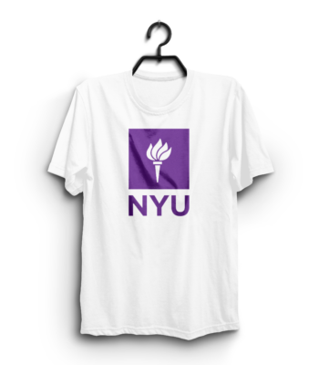 “New York University” 100% Cotton T-Shirt