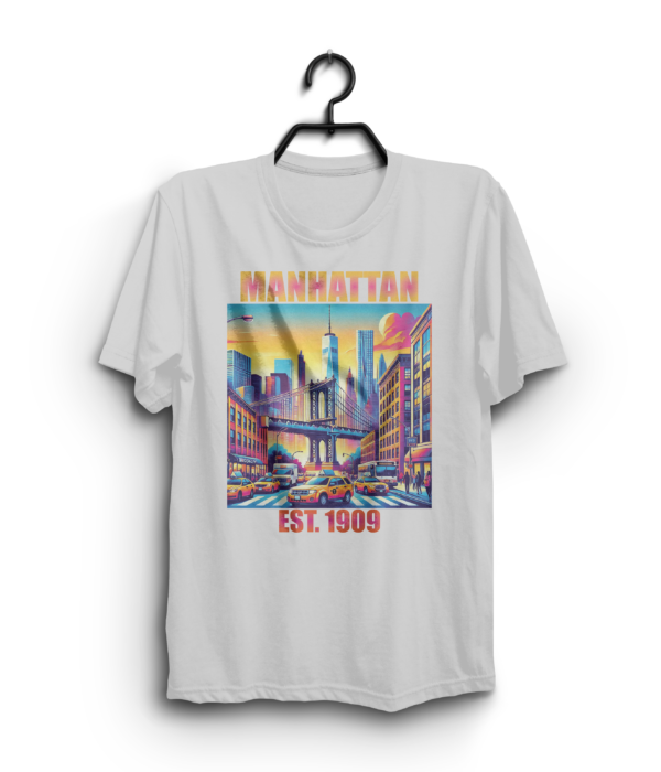 "Manhattan" 100% Cotton T-Shirt - Image 3