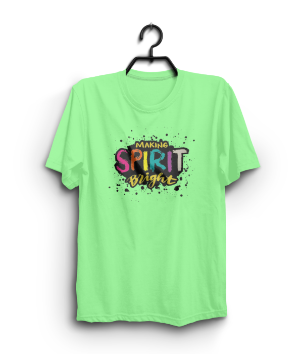 "Making Spirits Bright" 100% Cotton T-Shirt - Image 5