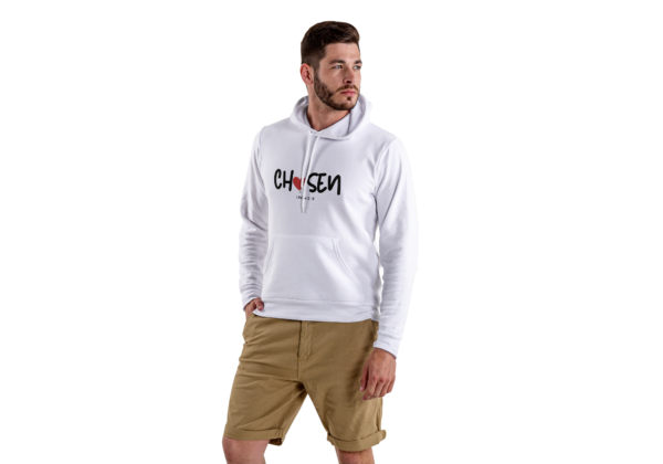 "Chosen" 1 Peter 2:9 Heart Christian Minimalist Hoodie