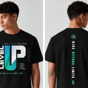 Level Up Black T-shirt